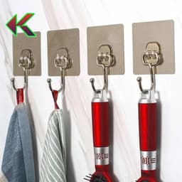 combo 10 cái đến 50 cái Móc dán tường chịu lực siêu dính treo đồ, vật dụng đa năng tiện ích inox 304 2