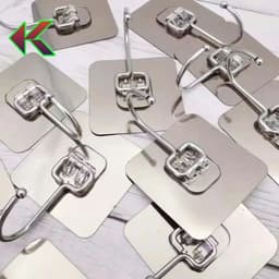 combo 10 cái đến 50 cái Móc dán tường chịu lực siêu dính treo đồ, vật dụng đa năng tiện ích inox 304 1