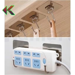 combo 10 cái đến 50 cái Móc dán tường chịu lực siêu dính treo đồ, vật dụng đa năng tiện ích inox 304 4
