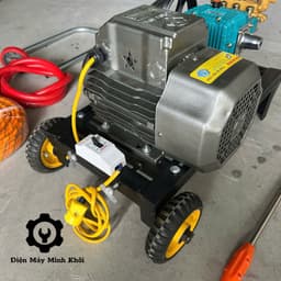 [Dây 20M] Bộ máy rửa xe áp lực 1.5HP Osaika mô tơ 2HP dây đồng| Máy rửa xe công nghiệp cao áp 5