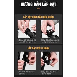Đèn Xi Nhan Xe Đạp Thể Thao, Đèn Led Xi Nhan Xe Đạp Sạc USB, Chống Nước, Điều Khiển Từ Xa - XN01 7