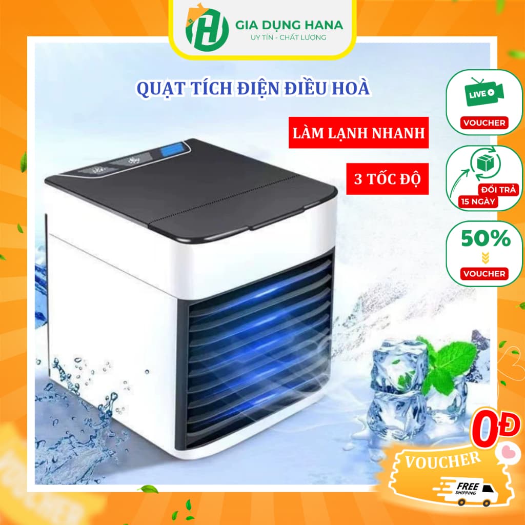 Quạt Điều Hòa Mini Z6E Hơi Nước Tạo Ẩm Làm Mát Không Khí Để Bàn Nhỏ Gọn