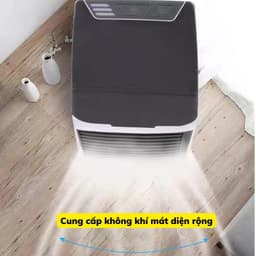 Quạt Điều Hòa Mini Z6E Hơi Nước Tạo Ẩm Làm Mát Không Khí Để Bàn Nhỏ Gọn 8