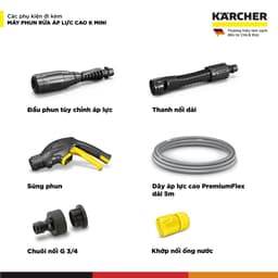 Máy phun rửa áp lực cao Karcher K Mini - Công suất 1400W, áp lực tối đa 110 bar nhỏ gọn - Bảo hành 24 tháng 4