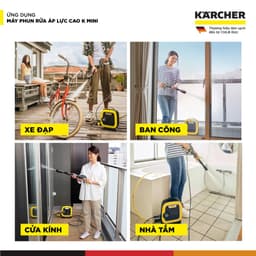 Máy phun rửa áp lực cao Karcher K Mini - Công suất 1400W, áp lực tối đa 110 bar nhỏ gọn - Bảo hành 24 tháng 7