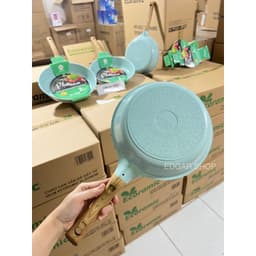 Nồi Đúc Đáy Từ Chống Dính Xanh Ngọc ECORAMIC Size 16-18-22 CM 3