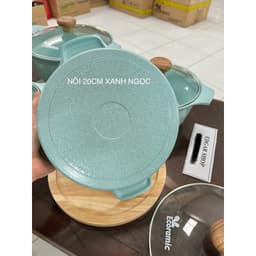 Nồi Đúc Đáy Từ Chống Dính Xanh Ngọc ECORAMIC Size 16-18-22 CM 7