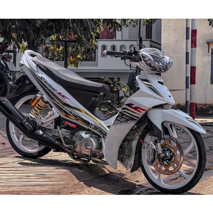 Tem Rời Sirius Trắng Dán Xe Trắng 3lớp chống thấm nước cực đẹp