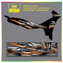Tem Rời Sirius Đỏ Đen Xe Màu Đen 3lớp Chống Thấm Nước đẹp hot mẫu mới 7