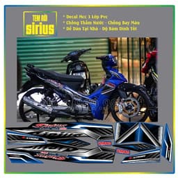 Tem Rời Sirius Xanh Đen Đen đỏ Đen xanh tem chế 3 lớp mới hót đẹp 1