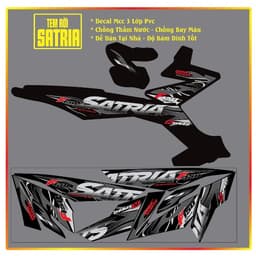 Tem Rời Dán Xe Satria Fi - Raider Fi Mẫu Lửa Đỏ Hồng Đen Chữ Satria F150 Cực Đẹp 5