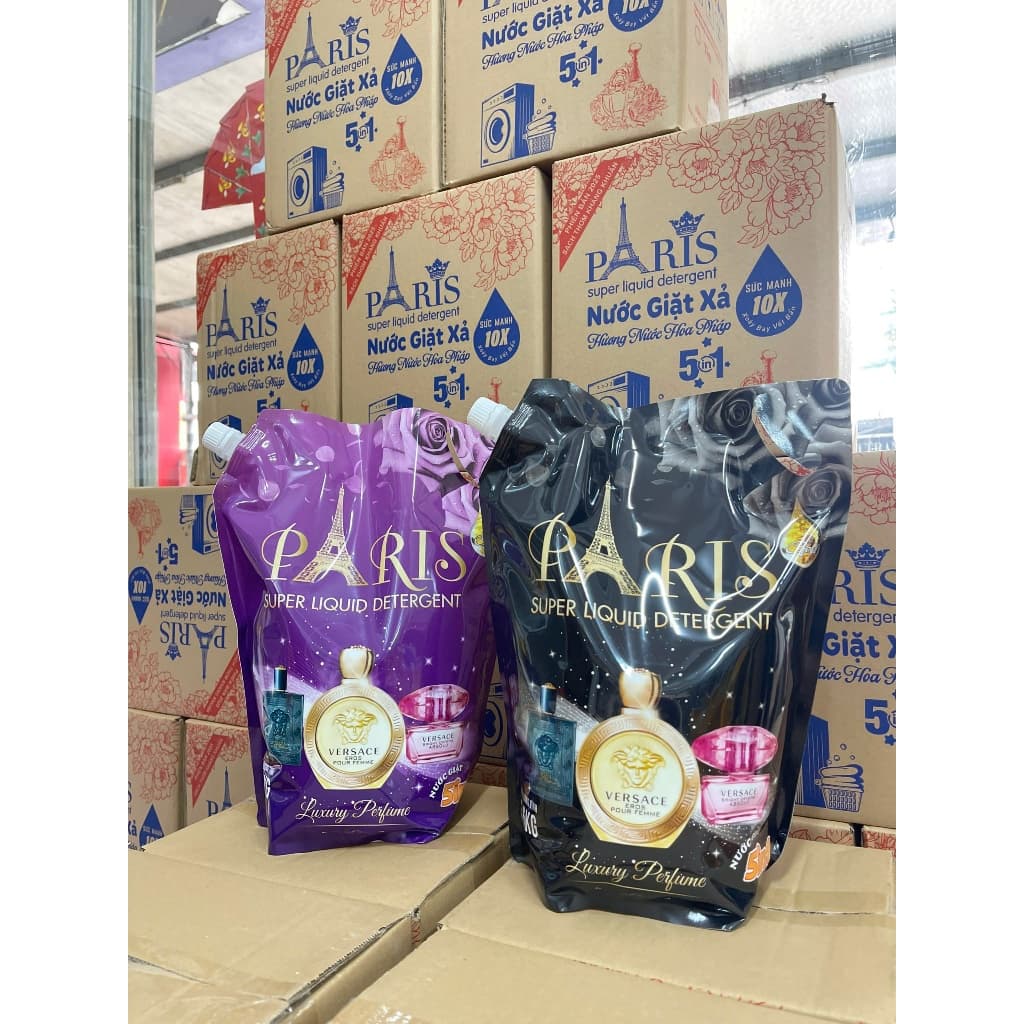 {GIÁ SỈ} THÙNG 2 TÚI NƯỚC GIẶT PARIS PHIÊN BẢN NÂNG CẤP - MỖI TÚI 3,6L