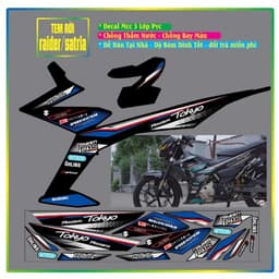 Tem Rời Tem Xe Satria Fi - Raider Fi Mẫu Mới Cực Đẹp Tem 3 Lớp KHông Thấm Nước Không Bay Màu 5