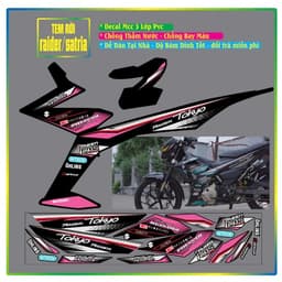 Tem Rời Tem Xe Satria Fi - Raider Fi Mẫu Mới Cực Đẹp Tem 3 Lớp KHông Thấm Nước Không Bay Màu 6