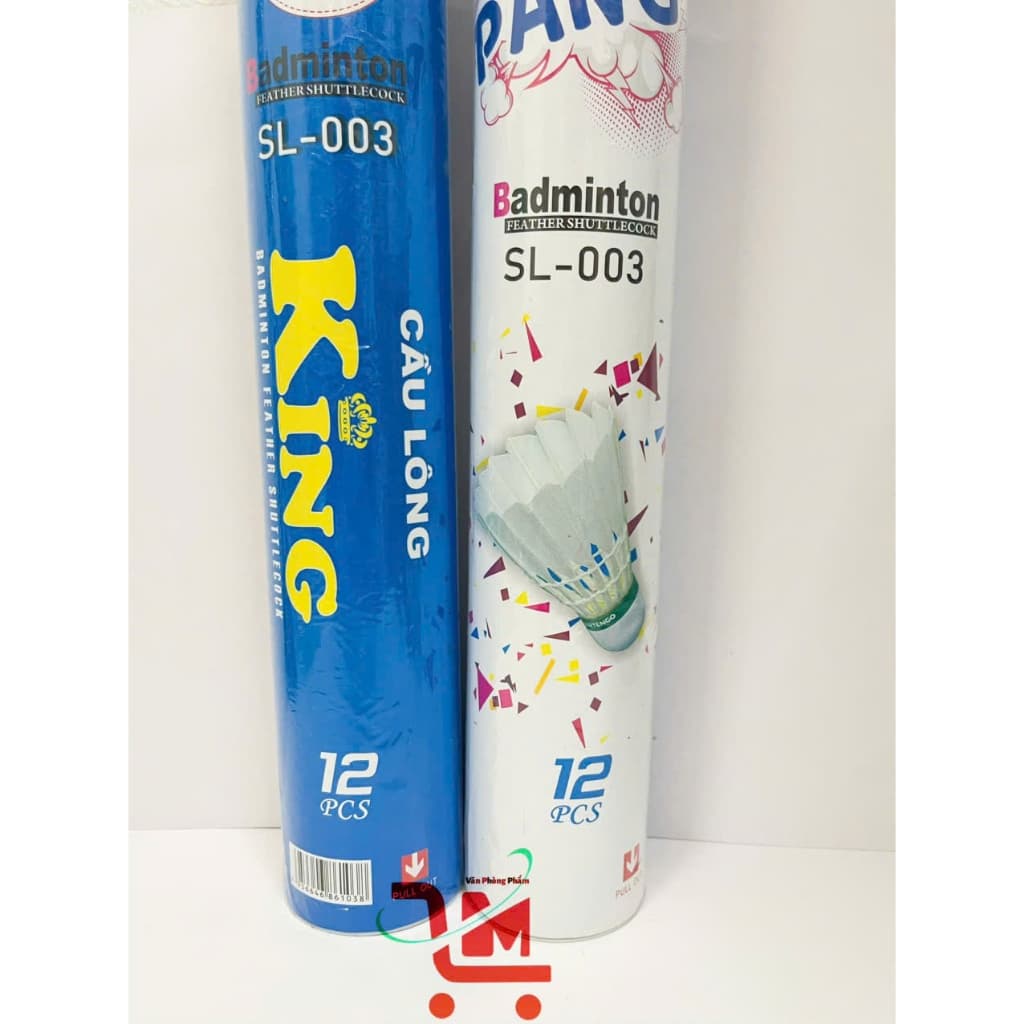 Ống 12 Trái Cầu Lông KING SL003/SL005Giá Thành Thấp,Thích Hợp Cho Người Mới Đánh Cầu,Tiết Kiệm,Tốc Độ Bay,Quỹ Đạo Chuẩn