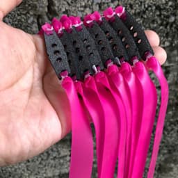 COMBO 5-10 Dây thun cao su upsop hồng dày 0,65 cột 15cm kéo tới má bền bỉ dùng đa dụng 3