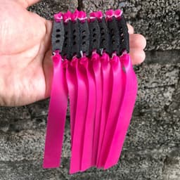 COMBO 5-10 Dây thun cao su upsop hồng dày 0,65 cột 15cm kéo tới má bền bỉ dùng đa dụng 2