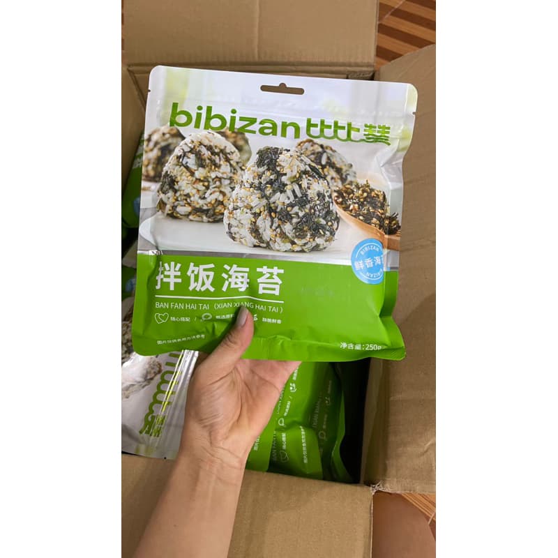 [Combo 2 Bịch Rong Biển Ăn Liền] Gói 250g rong biển Bibizan Nội Địa Trung Thơm Ngon, Giàu Chất Sơ