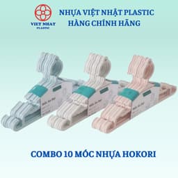 Combo 10 mắc quần áo nhựa 2830 Hokori - Việt Nhật Plastic Official 1