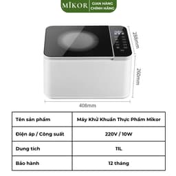 Máy khử khuẩn MIKOR MR11 - Khử khuẩn thực phẩm rau củ quả 8