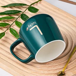Cốc Hâm Nóng đồ uống kèm đế điện, Bộ Cốc sứ kèm đế điện hâm nóng trà, cafe, hâm sữa + Tặng kèm thìa vàng, hộp sang trọng 5