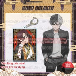 Mua 1 tặng 1 (NGỒI GHẾ CỔ PHỤC) Móc khóa WIND BREAKER in hình chibi anime mica acrylic quà tặng xinh xắn 4