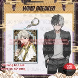Mua 1 tặng 1 (NGỒI GHẾ CỔ PHỤC) Móc khóa WIND BREAKER in hình chibi anime mica acrylic quà tặng xinh xắn 5