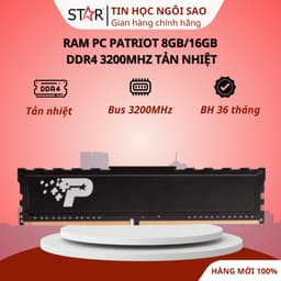 Ram PC Patriot 16GB DDR4 3200MHz Tản Nhiệt - Bảo hành 60 tháng 1