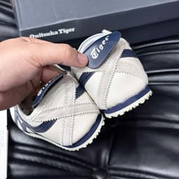 [ Hàng Sẵn ] Giày thể thao con hổ màu xám sọc navy bản cao cấp 4