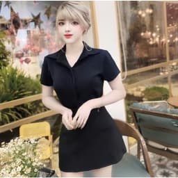 Áo Sơ Mi Nữ Công Sở Bigsize LIMO - Áo Sơ Mi Tay Ngắn Chất Lụa Cổ Polo Dấu Khuy Cúc MS4020 3