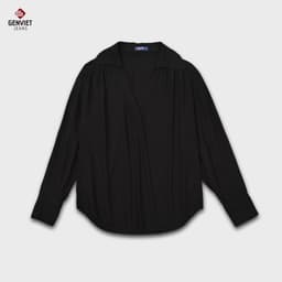 [ẨN] Áo Sơ Mi Dài Tay Nữ GENVIET JEANS Chất liệu Cotton Họa Tiết Form Suông Rộng S251.G. 8933 2