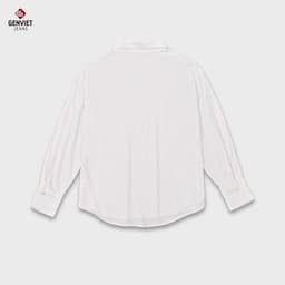 [ẨN] Áo Sơ Mi Dài Tay Nữ GENVIET JEANS Chất liệu Cotton Họa Tiết Form Suông Rộng S251.G. 8933 5