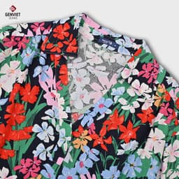 [ẨN] Áo Sơ Mi Dài Tay Nữ GENVIET JEANS Chất liệu Cotton Họa Tiết Form Suông Rộng S251.G. 8933 8