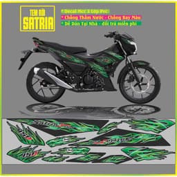 Tem Xe raider satria FI Tem Chế satria Tem Lửa Đỏ Đen Satria Raider Mẫu lửa Hót 4