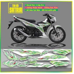 Tem Xe raider satria FI Tem Chế satria Tem Lửa Đỏ Đen Satria Raider Mẫu lửa Hót 7