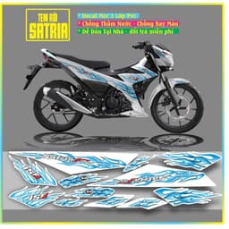 Tem Xe raider satria FI Tem Chế satria Tem Lửa Đỏ Đen Satria Raider Mẫu lửa Hót 6