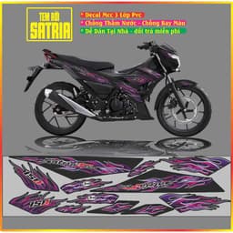 Tem Xe raider satria FI Tem Chế satria Tem Lửa Đỏ Đen Satria Raider Mẫu lửa Hót 1