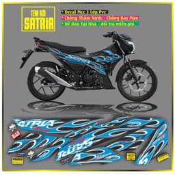Tem Xe raider satria FI Tem Chế satria Tem Lửa Đỏ Đen Satria Raider Mẫu lửa Đủ Màu 5