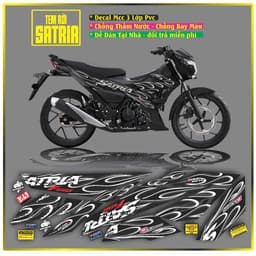 Tem Xe raider satria FI Tem Chế satria Tem Lửa Đỏ Đen Satria Raider Mẫu lửa Đủ Màu 4