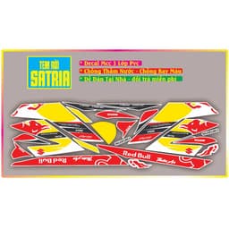 Tem Xe raider satria FI Tem Chế Satria Raider Redbull Mẫu Mới Decal 5Lớp 3
