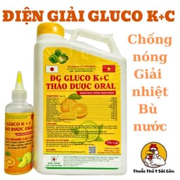 ĐIỆN GIẢI GLUCO K+C THẢO DƯỢC ORAL (GLUCO KC)- CHỐNG NÓNG, GIẢI ĐỘC, LÀM MÁT GÀ 2