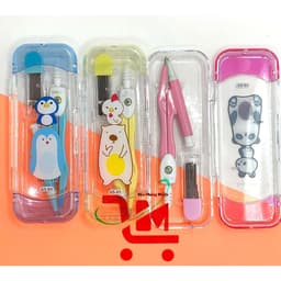 Combo 2 Cái Compass Học Sinh GS-01 GSTAR, Sử Dụng Chì Bấm Ngòi 0.5MM (Kèm 1 Hộp Ngòi Chì Nhỏ, Vẽ Đường Tròn, Hình Tròn 1