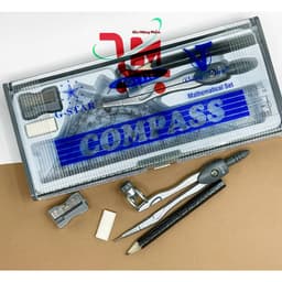 Lẽ 1 Bộ Compass Gồm 7 Món GSTAR U-118 Sử Dụng Chì Chuốt Màu Bạc /Compass Học Sinh Kèm Bộ Thước Đủ Loại, Chất Lượng Tốt 8