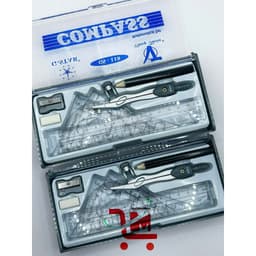 Lẽ 1 Bộ Compass Gồm 7 Món GSTAR U-118 Sử Dụng Chì Chuốt Màu Bạc /Compass Học Sinh Kèm Bộ Thước Đủ Loại, Chất Lượng Tốt 4