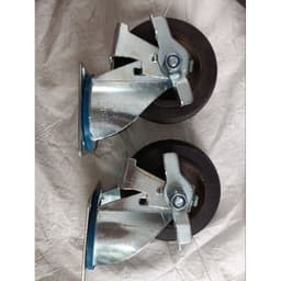 [KKTHN] Bánh Cao Su Gang Đường Kính 15Cm Chịu Tải Trung Cho Xe Kéo, Xe Đẩy, Xe Bánh Mì 3