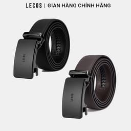[4-25/9 TẶNG QUÀ TRUNG THU 599K] Mặt Thắt Lưng Nam Rời LECOS LD1 Dây Nịt Nam Khóa Tự Động Da Bò Thật Hợp Kim Sang Trọng 2