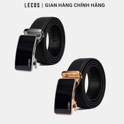 [4-25/9 TẶNG QUÀ TRUNG THU 599K] Thắt lưng da nam công sở LECOS LD3 da bò thật phong cách quý ông phối quần âu 2
