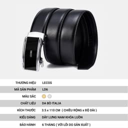 Thắt Lưng Nam LECOS LD6 Da Thật Phong Cách Quý Ông Phối Quần Âu 3