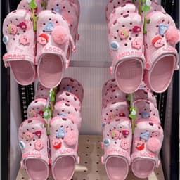 Dép sục Crocs Classic Loopy cho bé gái và nữ, Giày sục Crocs Loopy cho mẹ và bé size C7-M7( 24 - 40) kèm Jibbitz 1