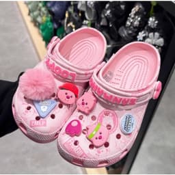 Dép sục Crocs Classic Loopy cho bé gái và nữ, Giày sục Crocs Loopy cho mẹ và bé size C7-M7( 24 - 40) kèm Jibbitz 3